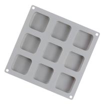 Molde De Silicone Quadrado Para Sabonete Sabão 9 Cavidades Molde De Silicone Quadrado Para Sabonete Sabão 9 Cavidades