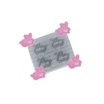 Molde de Silicone Quarteto de Coelhinhos Ref. 645 Flexarte Rizzo Confeitaria