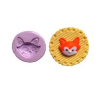Molde de silicone raposa para decorar f798