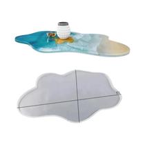 Molde De Silicone Redondo Retangular De Resina De 60cm Para Ornamentação De Mesa Oceânica Molde De Silicone Redondo Retangular De Resina De 60cm Para Ornamentação De Mesa Oceânica