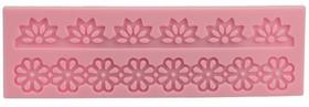 Molde de silicone renda de açúcar barrado para decorar f472 Molde de silicone renda de açúcar barrado para decorar f472