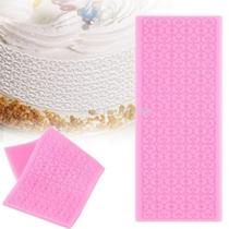 Molde de silicone renda de açúcar para decorar f473