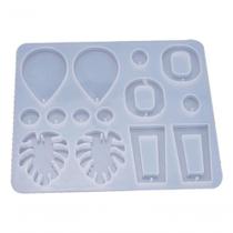 Molde De Silicone Resinas Folha-brinco-pingente Colar Molde De Silicone Resinas Folha-brinco-pingente Colar