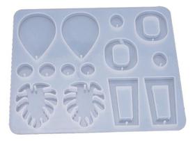 Molde De Silicone Resinas Folha/brinco/pingente Colar