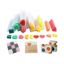 Molde De Silicone Retangular De 600ml Para Sabonete Em Caixa De Madeira, Kit Flexível DIY Para Fazer