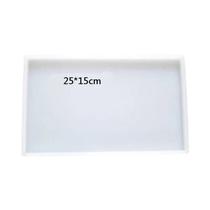 Molde De Silicone Retangular Grande Para Resina, Cristal Epóxi Quadrado, DIY, Bandeja Para Frutas E