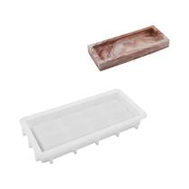 Molde De Silicone Retangular Para Bandeja De Armazenamento DIY, Para Fundição De Resina, Concreto, Molde De Silicone Retangular Para Bandeja De Armazenamento DIY, Para Fundição De Resina, Concreto,