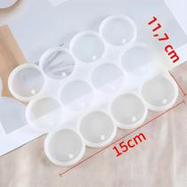 Molde De Silicone Reutilizável Para Fazer Joias, Pendentes De Resina Epóxi DIY, Brincos, Chaveiros