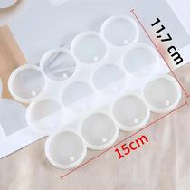 Molde De Silicone Reutilizável Para Fazer Joias, Pendentes De Resina Epóxi DIY, Brincos, Chaveiros