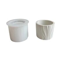 Molde De Silicone Revestido De Gesso Para DIY, Vaso Circular De Concreto, Copo Para Velas Molde De Silicone Revestido De Gesso Para DIY, Vaso Circular De Concreto, Copo Para Velas
