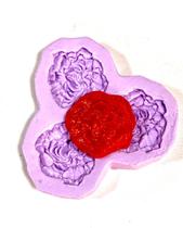 Molde de silicone rosas para decorar f100