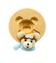 Molde de silicone rosto urso baloeiro f576 Molde de silicone rosto urso baloeiro f576