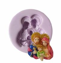 Molde de silicone sagrada familia pequena, resina, confeitaria, biscuit molds planet