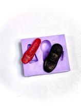 Molde de silicone sapatos noiva e noivo para decorar f611