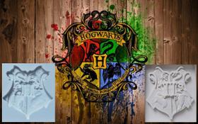Molde De Silicone Símbolo Casas Harry Potter Confeitaria