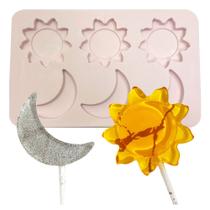 Molde de Silicone Sol e Lua Molde de Silicone Sol e Lua