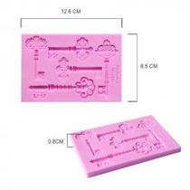 Molde de silicone Tapete Rendas de Açucar Chaves S96 Molds Planet Rizzo Confeitaria Molde de silicone Tapete Rendas de Açucar Chaves S96 Molds Planet Rizzo Confeitaria