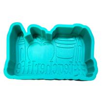 Molde de silicone Tema Vida de Professor Verde Jade 8x11 cm Molde de silicone Tema Vida de Professor Verde Jade 8x11 cm