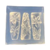 Molde De Silicone Transparente Para Arte De Unhas, Flor De Lírio Curvada Em 3D, Template De