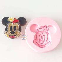 Molde de Silicone Turma do Mickey - Rosto da Minnie