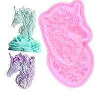 Molde de silicone unicórnio para decorar f315 Molde de silicone unicórnio para decorar f315