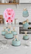 Molde De Silicone Urso 3D Para Confeitaria E Artesanato Molde De Silicone Urso 3D Para Confeitaria E Artesanato