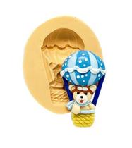 Molde de silicone urso baloeiro para decorar f575 Molde de silicone urso baloeiro para decorar f575
