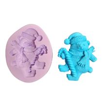 Molde de silicone urso natal confeitaria biscuit f901 Molde de silicone urso natal confeitaria biscuit f901