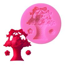 Molde de silicone vaso de flor para decorar f316