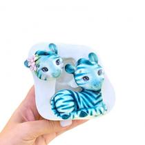 Molde de Silicone Zebra do Safari Grande