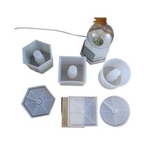 Molde De Suporte Para Lâmpada De Silicone Para DIY, Soquete De Lâmpada De Resina Epóxi, Suporte Para