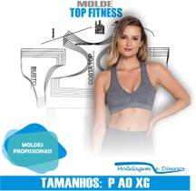 Molde De Top Fitness, Modelagem&Diversos, Tamanhos P Ao Xg