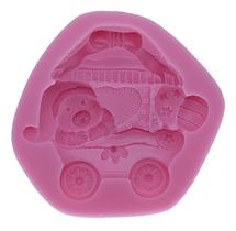 Molde de Urso Carrinho de Bebê Molde de Urso Carrinho de Bebê