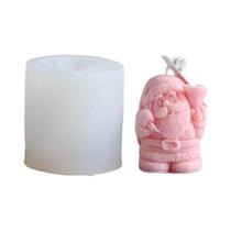 Molde de Vela 3D de Papai Noel em Silicone - Artesanato de Natal Molde de Vela 3D de Papai Noel em Silicone - Artesanato de Natal