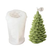 Molde de Vela de Árvore de Natal 3D em Silicone - Para Resina Epóxi e Velas DIY