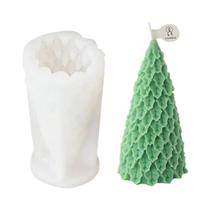 Molde de Vela de Árvore de Natal 3D em Silicone - Para Resina Epóxi e Velas DIY