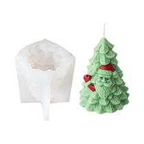 Molde de Vela de Árvore de Natal 3D em Silicone - Para Resina Epóxi e Velas DIY