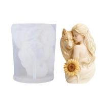 Molde De Vela De Girassol Em Silicone Flexível Para Decoração De Casa E Feriados Molde De Vela De Girassol Em Silicone Flexível Para Decoração De Casa E Feriados