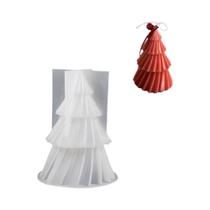 Molde de Vela de Silicone 3D para Árvore de Natal - Faça Você Mesmo