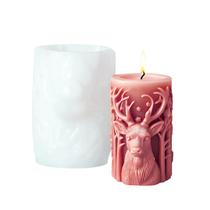 Molde de vela de silicone Craft Mold Symphonyw Deer Pattern