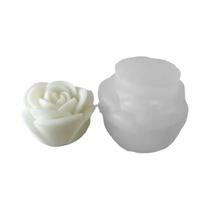 Molde De Vela De Silicone Peônia Rosa Dia Dos Namorados 3d Flor Sabão Resina Diy Ferramenta De