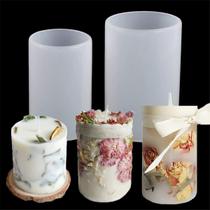 Molde de vela Tian Cylinder Silicone para fabricação de velas