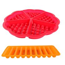 Molde de waffle de silicone de 5 corações e conjunto de moldes de biscoito de 10 barras