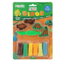 Molde e brinque 11 pecas dino