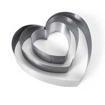 Molde em Inox Massas Formato Coração Para corte de bolos Massas Modo do Chef Molde em Inox Massas Formato Coração Para corte de bolos Massas Modo do Chef
