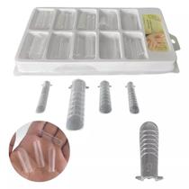 Molde F1 Bailarina Curva C Realista Unhas De Gel 100 Unidades