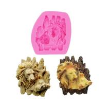Molde Flexível De Silicone Em Formato De Cabeça De Gato Para Escova De Cabelo, Chocolate, Sabonete, Molde Flexível De Silicone Em Formato De Cabeça De Gato Para Escova De Cabelo, Chocolate, Sabonete,