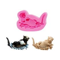 Molde Flexível De Silicone Em Formato De Cabeça De Gato Para Escova De Cabelo, Chocolate, Sabonete, Molde Flexível De Silicone Em Formato De Cabeça De Gato Para Escova De Cabelo, Chocolate, Sabonete,