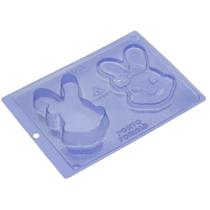 Molde / Forma acetato coelha porta joias pascoa chocolate