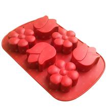 Molde Forma De Silicone Antiaderente Flores Artesanato